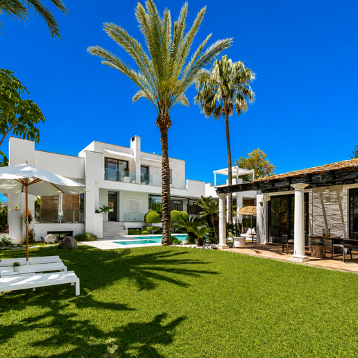 Villa am Strand mit Gästehaus und privatem Pool