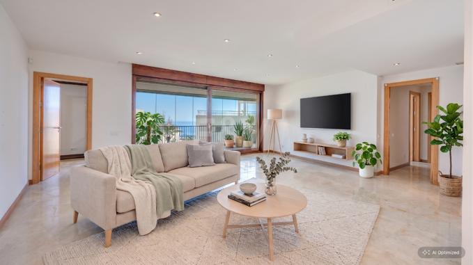 Amplio apartamento de 3 dormitorios con vistas al mar en Altos de Los Monteros, Marbella