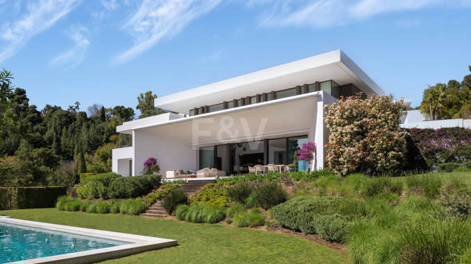 Villa de luxe moderne à Alcuzcuz-Benahavis avec vue panoramique
