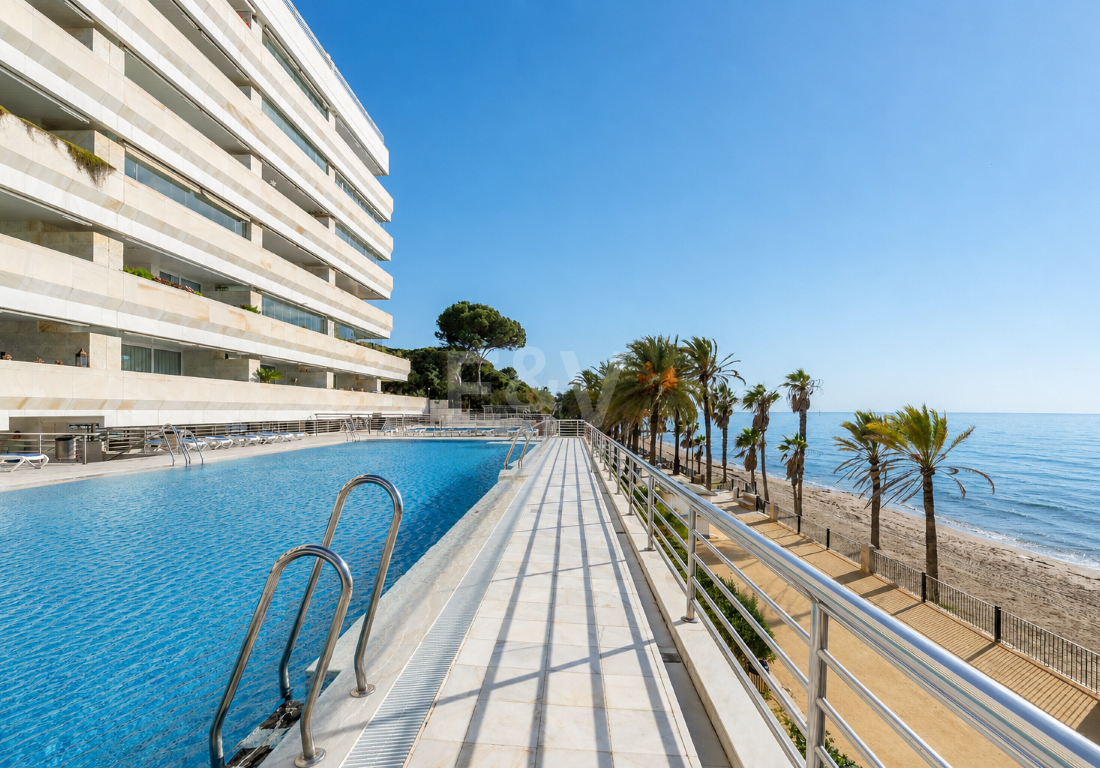 Beachfront Apartment in Marina Mariola, a Prime Address on Marbella’s Golden Mile