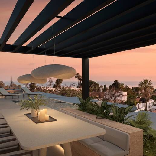 Vida ultraexclusiva en la mejor zona de Marbella con vistas al mar y a la montaña