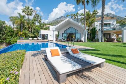 Villa excepcional con una de las mejores vistas al mar en Sierra Blanca, Milla de Oro de Marbella