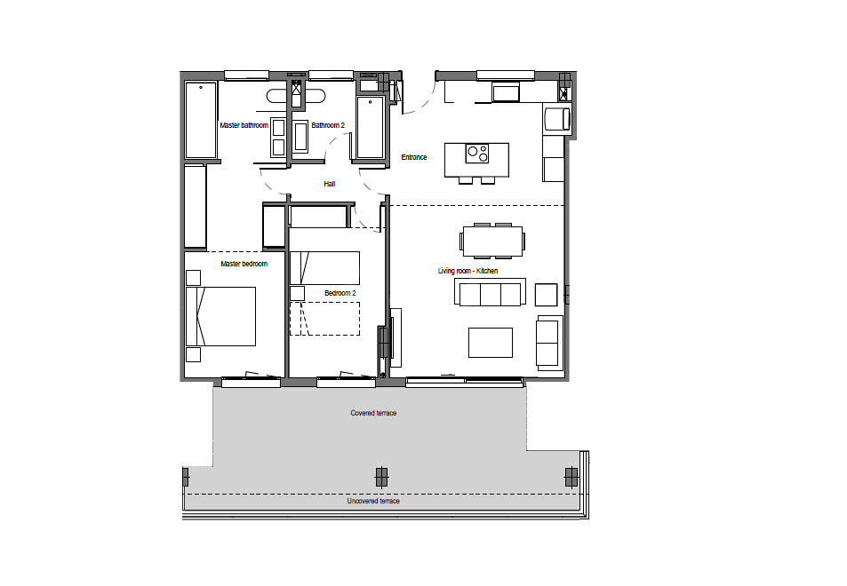 Apartament z widokiem na morze w Altos de Los Monteros w Marbelli z udogodnieniami na poziomie kurortu