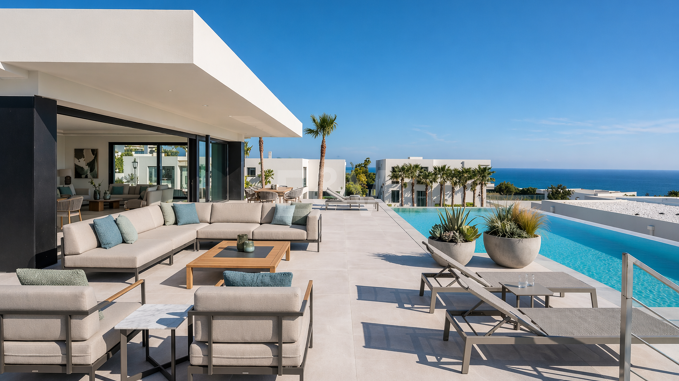 Villa en primera línea de golf con impresionantes vistas al mar