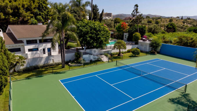 Exklusive Villa mit eigenem Tennisplatz direkt neben dem Four Seasons Resort