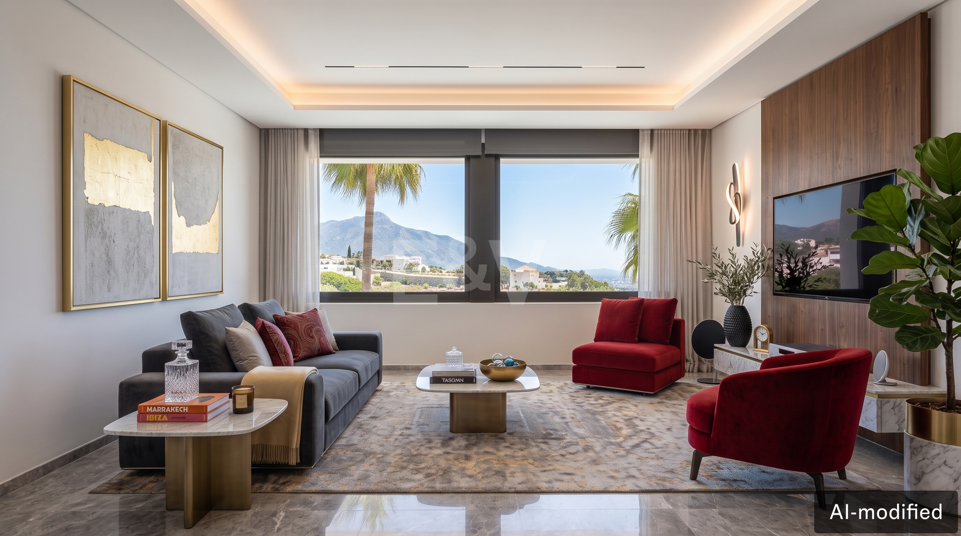 Modern Luxury Villa with Panoramic Sea Views in El Herrojo Alto