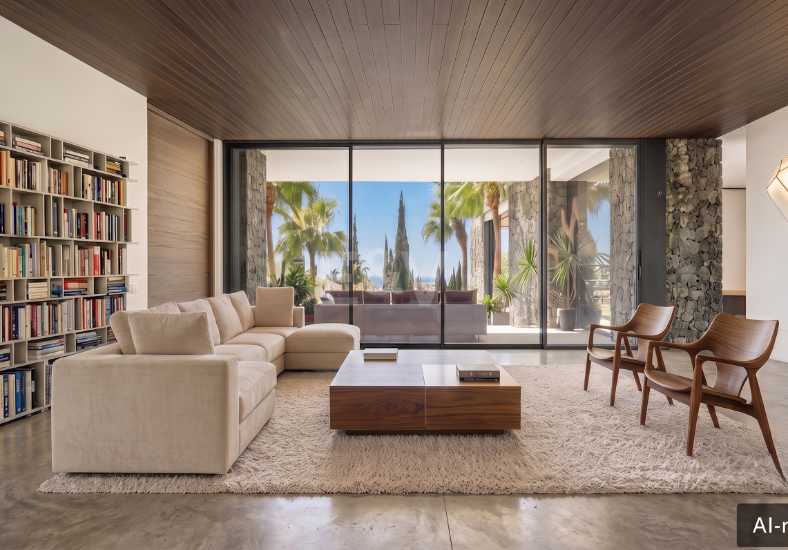 Modern Luxury Villa with Panoramic Sea Views in El Herrojo Alto
