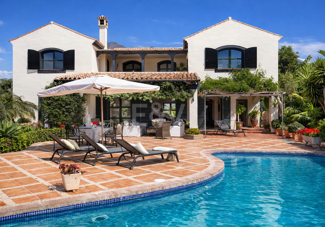 Villa classique de charme avec licence touristique près du centre de Marbella et du Golden Mile