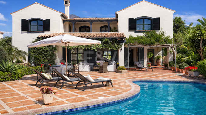 Encantadora villa de estilo clásico con licencia turística cerca del centro de Marbella y la Milla de Oro