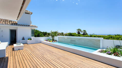 Una finca de bienestar andaluza contemporánea en Sierra Blanca, Milla de Oro de Marbella