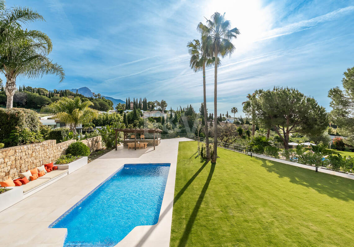 Modern Andalusian Villa Elevated with Minimalistic Boho Style and Picturesque Views in Nueva Andalucía