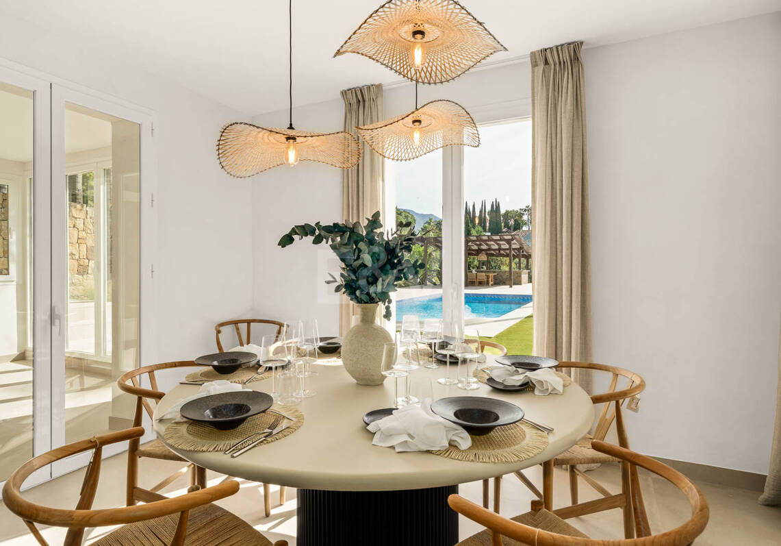 Modern Andalusian Villa Elevated with Minimalistic Boho Style and Picturesque Views in Nueva Andalucía
