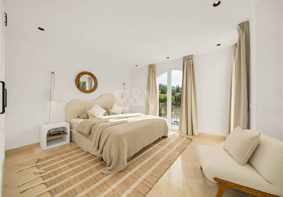 Modern Andalusian Villa Elevated with Minimalistic Boho Style and Picturesque Views in Nueva Andalucía