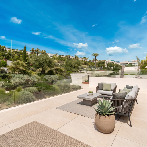 Exclusive Duplex Garden Apartment in Epic by Fendi Steps from Puente Romano Beach Resort