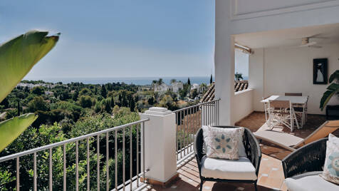 Stilvolles Haus mit traumhaftem Meerblick in Marbella Hill Club