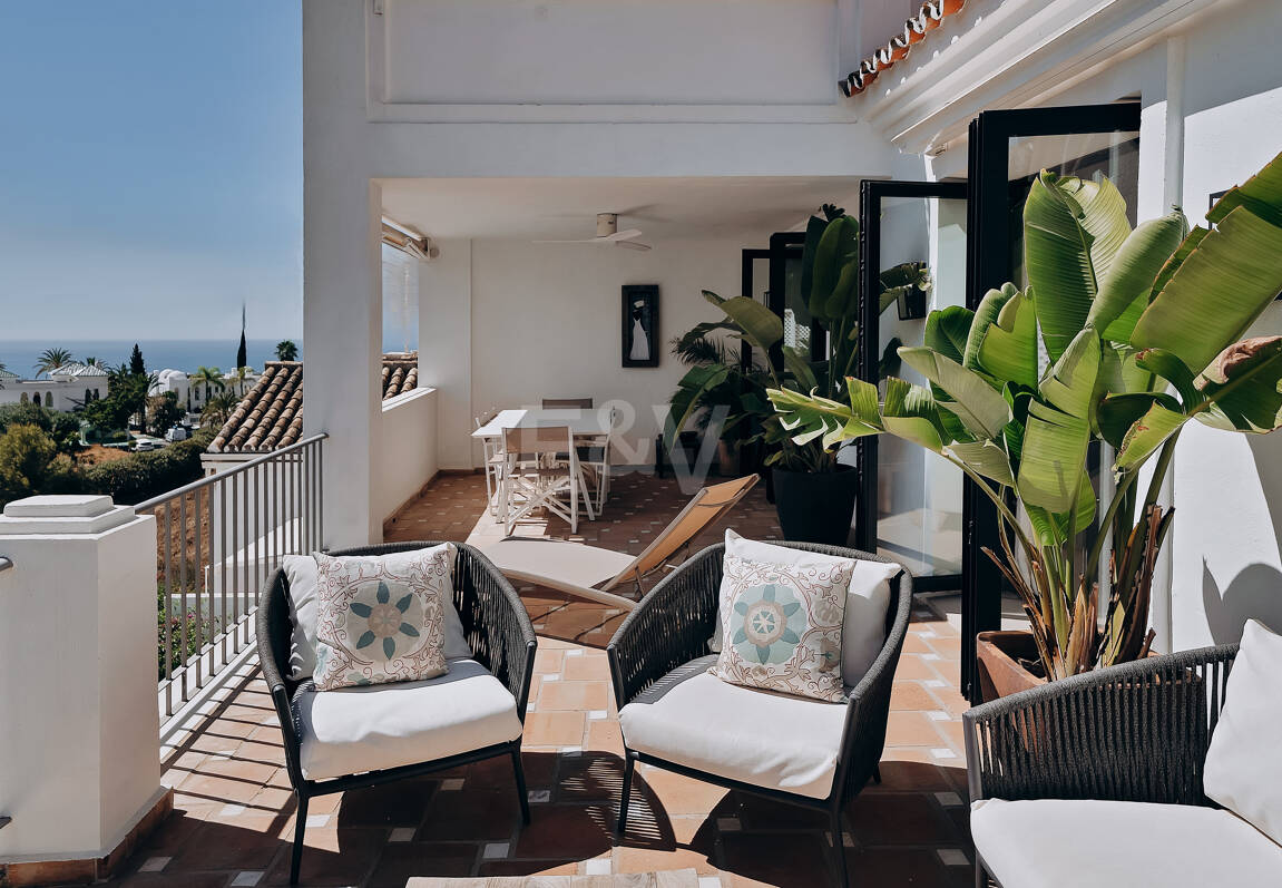 Stilvolles Haus mit traumhaftem Meerblick in Marbella Hill Club