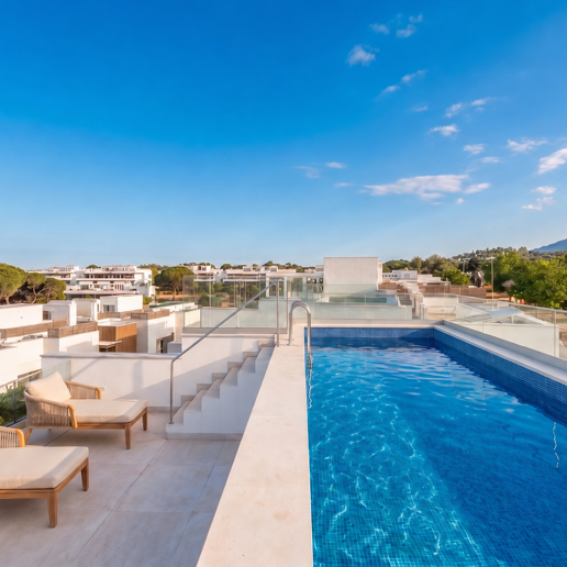 Luxury 4-Bedroom Duplex Penthouse with Private Rooftop Pool Fronting Santa Clara Golf