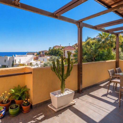 Dúplex luminoso con vistas panorámicas al mar y terrazas bañadas de sol