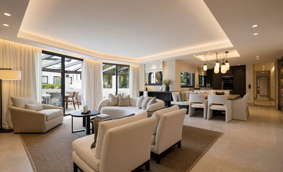 Impecable apartamento con jardín en una ubicación privilegiada en la Milla de Oro