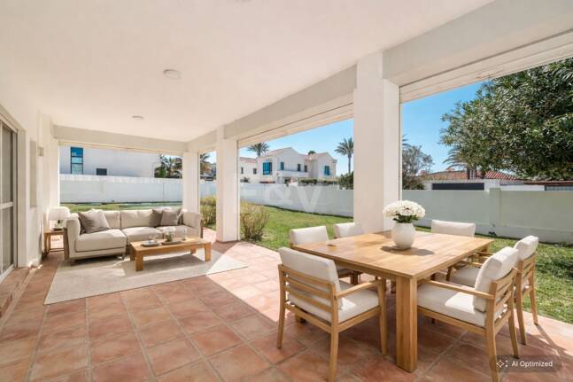 Contemporary Beachside Villa Just Steps from the Sea with Panoramic Views