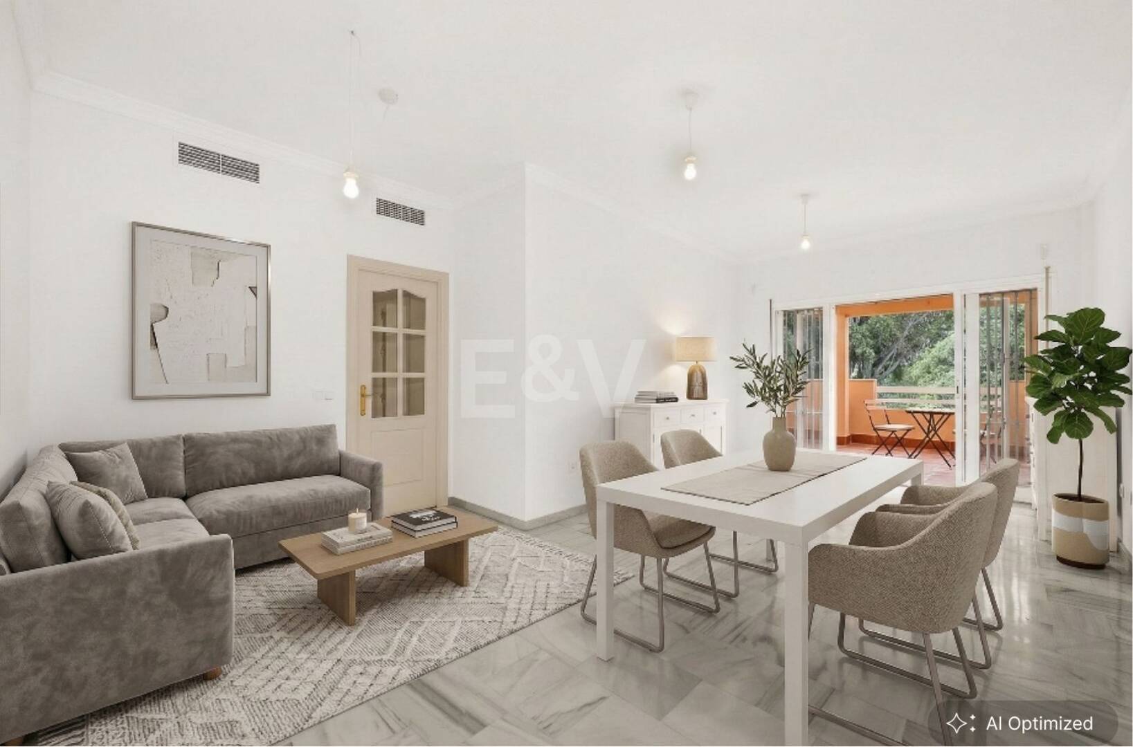 Apartamento orientado al sur en excelente ubicación junto a la playa