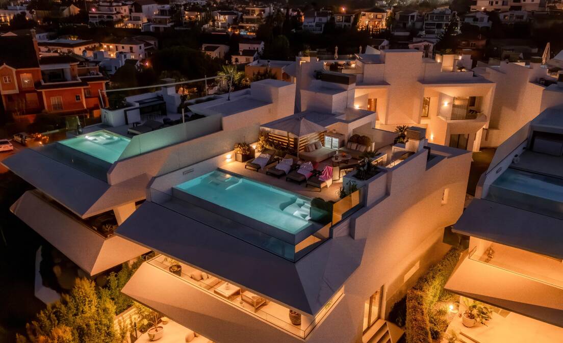 Lujosa villa con oasis en la azotea sobre el Golf Valley