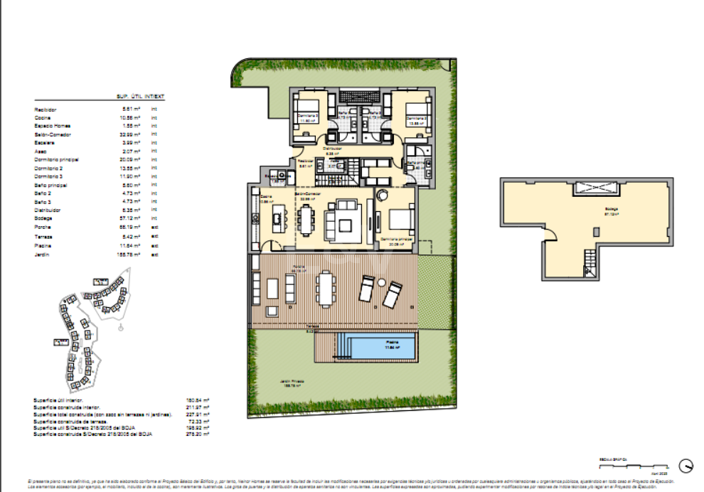 Nouveau penthouse avec piscine privée en front de ligne golf complexe
