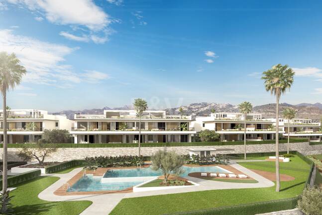 Exclusivo apartamento en planta baja con jardín privado, piscina y planta adicional – Santa Clara, Marbella
