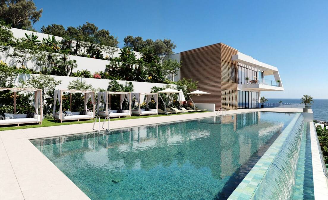 Elevated Contemporary Living With Panoramic Sea Views in Elviria Hills