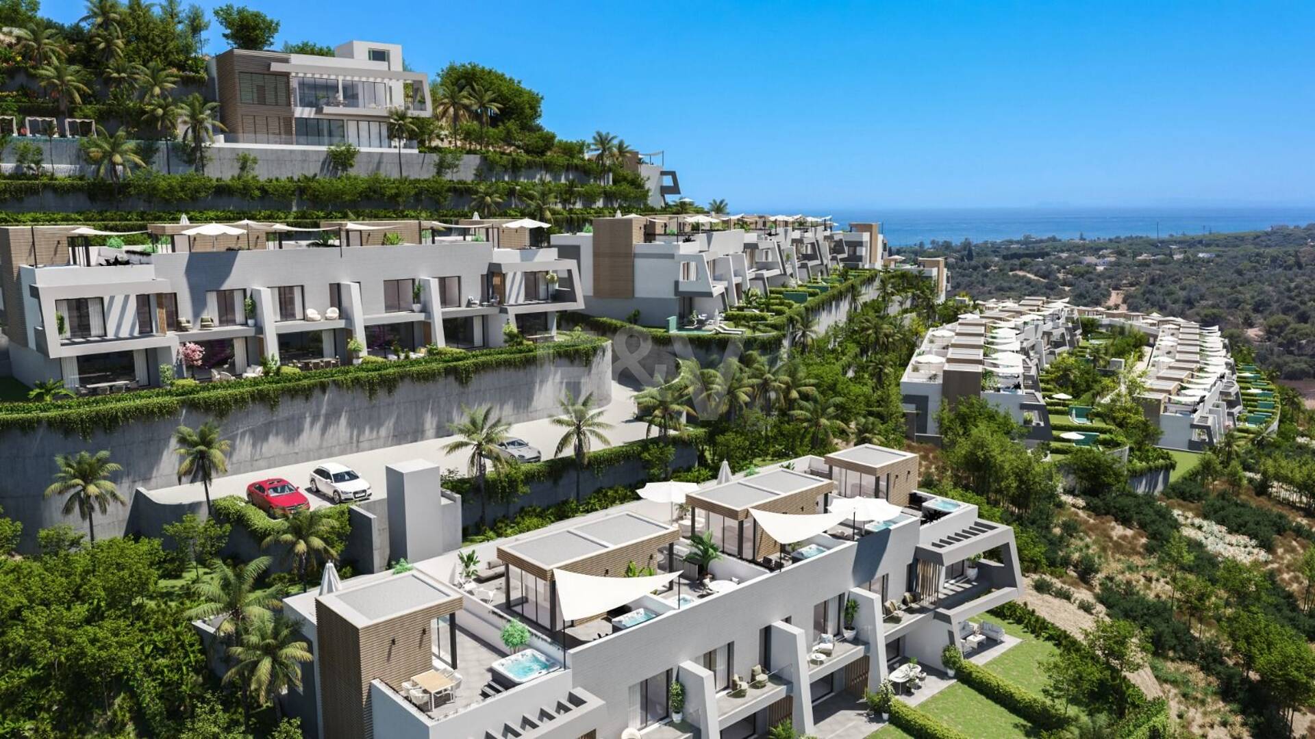 Elevated Contemporary Living With Panoramic Sea Views in Elviria Hills