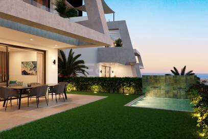 Elevated Contemporary Living with Panoramic Sea Views in Elviria Hills