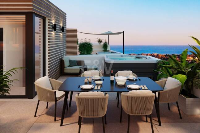 Elevated Contemporary Living with Panoramic Sea Views in Elviria Hills