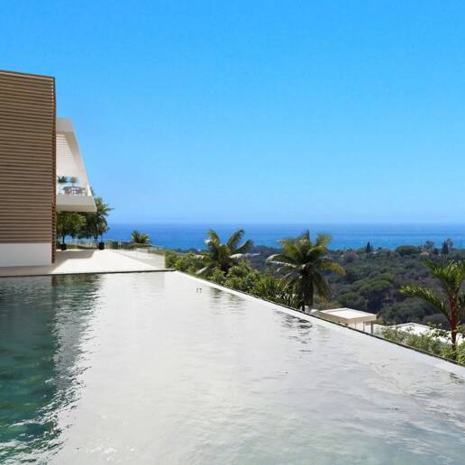 Elevated Contemporary Living with Panoramic Sea Views in Elviria Hills