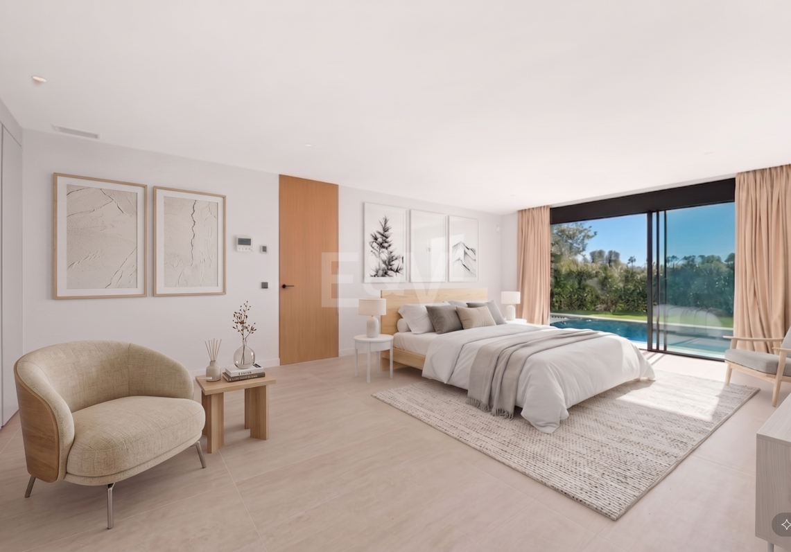 Modernes architektonisches Paradies: Individuelles Design mit Meerblick