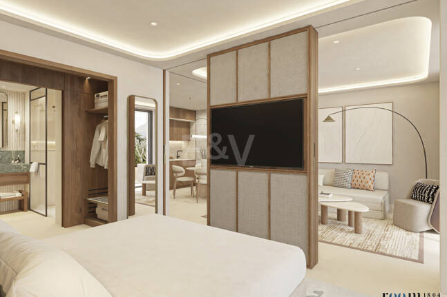 Exclusive One-Bedroom Aqua Apartment in Azurean with 5* Destination by Hyatt Management