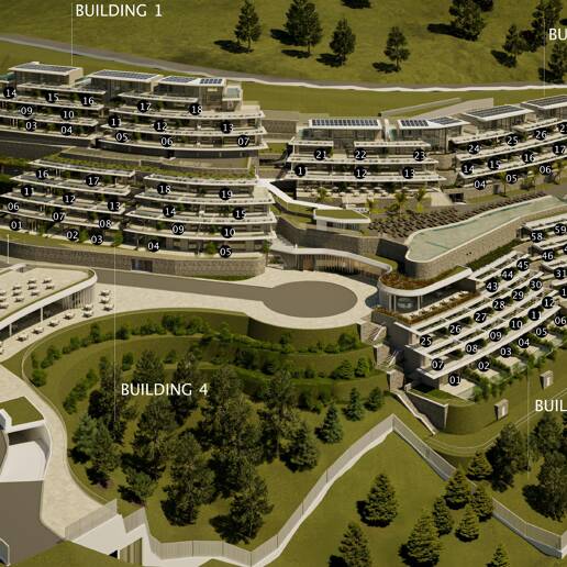 Exclusive One-Bedroom Aqua Apartment in Azurean with 5* Destination by Hyatt Management