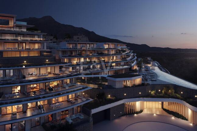 Exclusive One-Bedroom Aqua Apartment in Azurean with 5* Destination by Hyatt Management