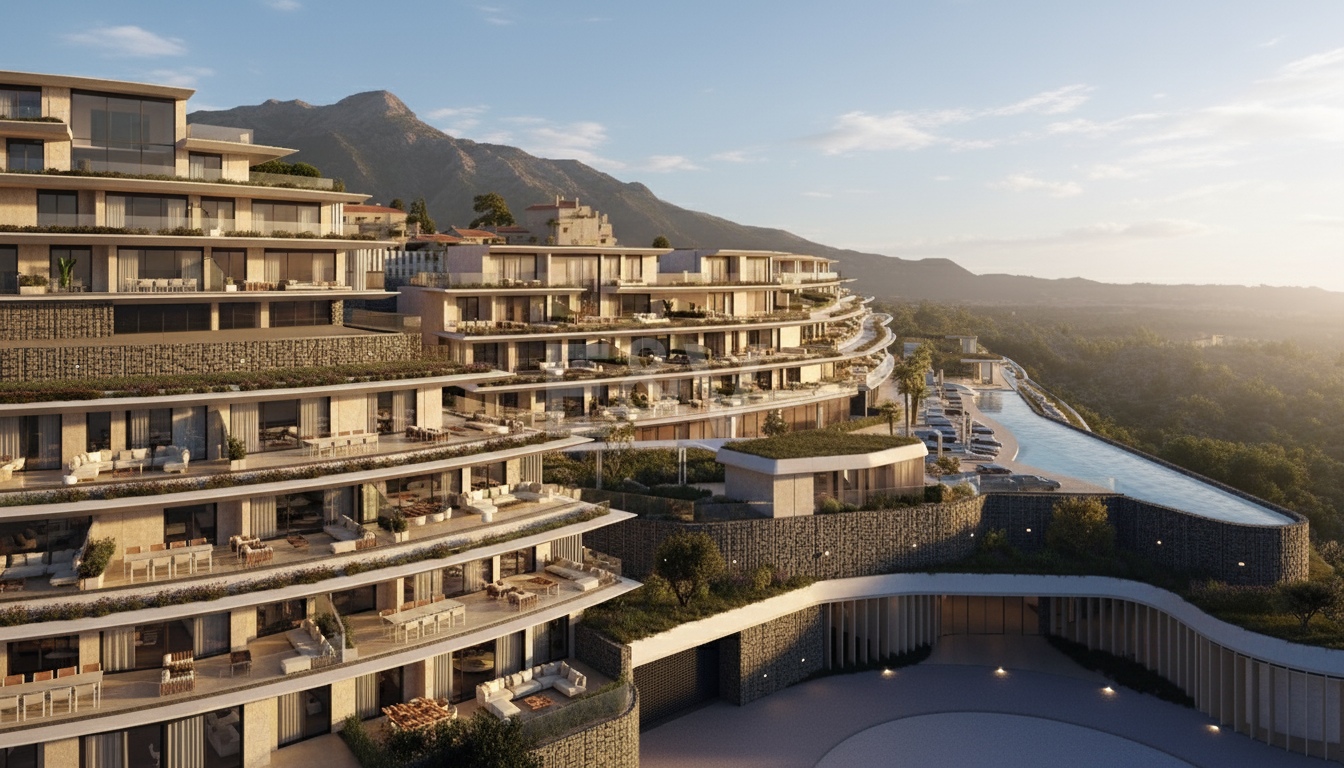 Exklusives Aqua-Apartment mit einem Schlafzimmer in Azurean mit 5* Destination by Hyatt Management