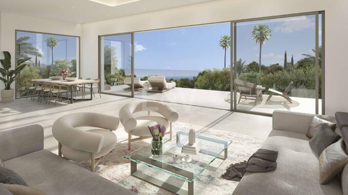 Samtida Off-Plan Villa med privat pool och panorama Utsikt