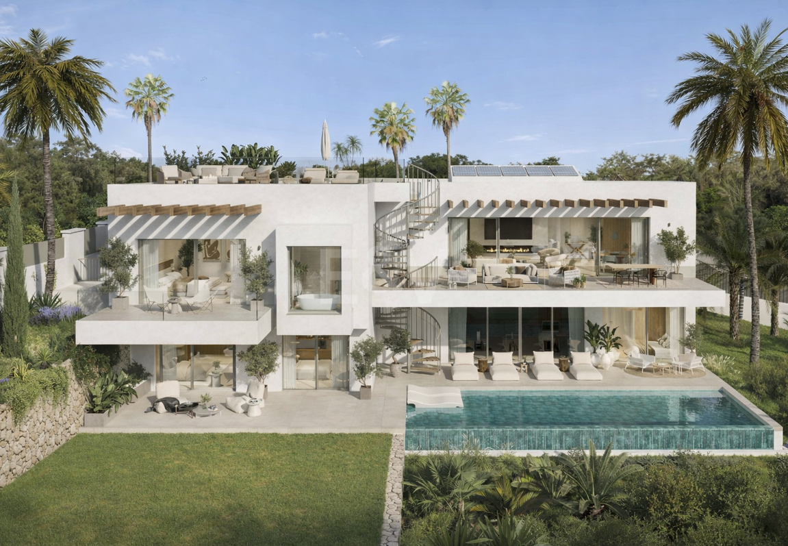 Moderne Off-Plan-Villa mit privatem Pool und Panoramablick