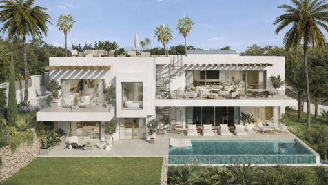 Moderne Off-Plan-Villa mit privatem Pool und Panoramablick