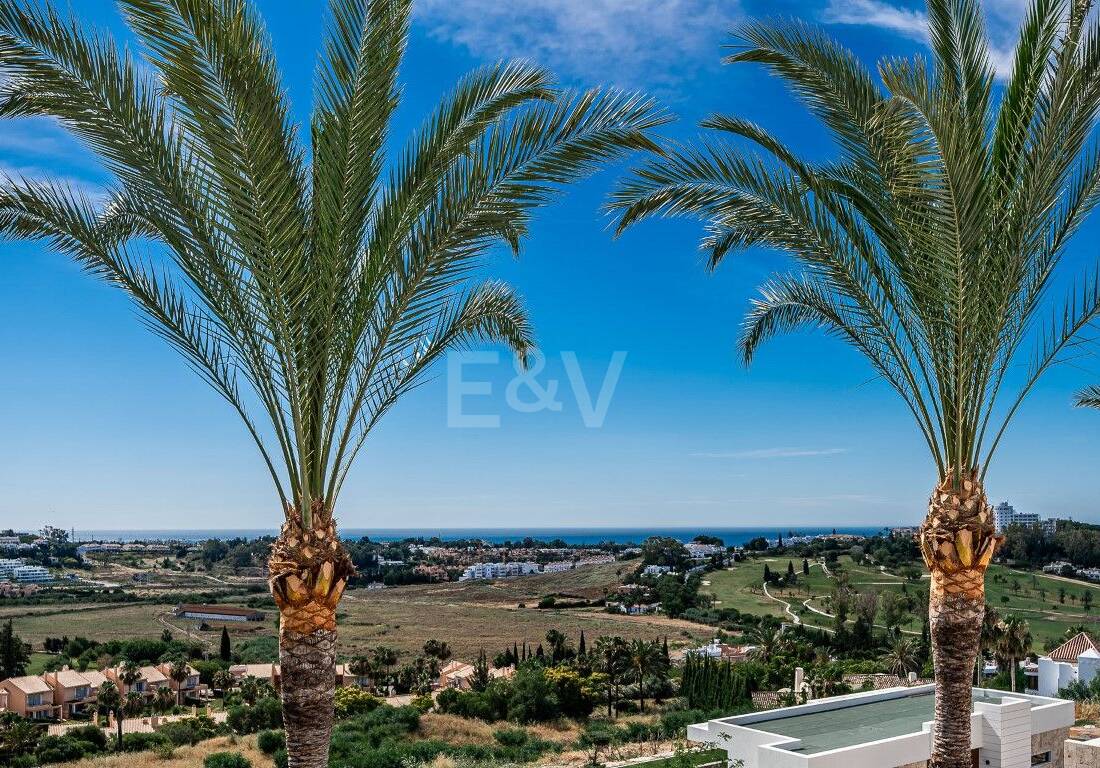 Samtida Off-Plan Villa med privat pool och panorama Utsikt