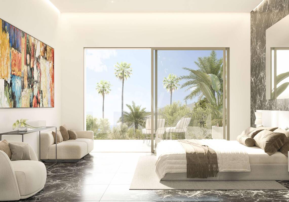 Samtida Off-Plan Villa med privat pool och panorama Utsikt