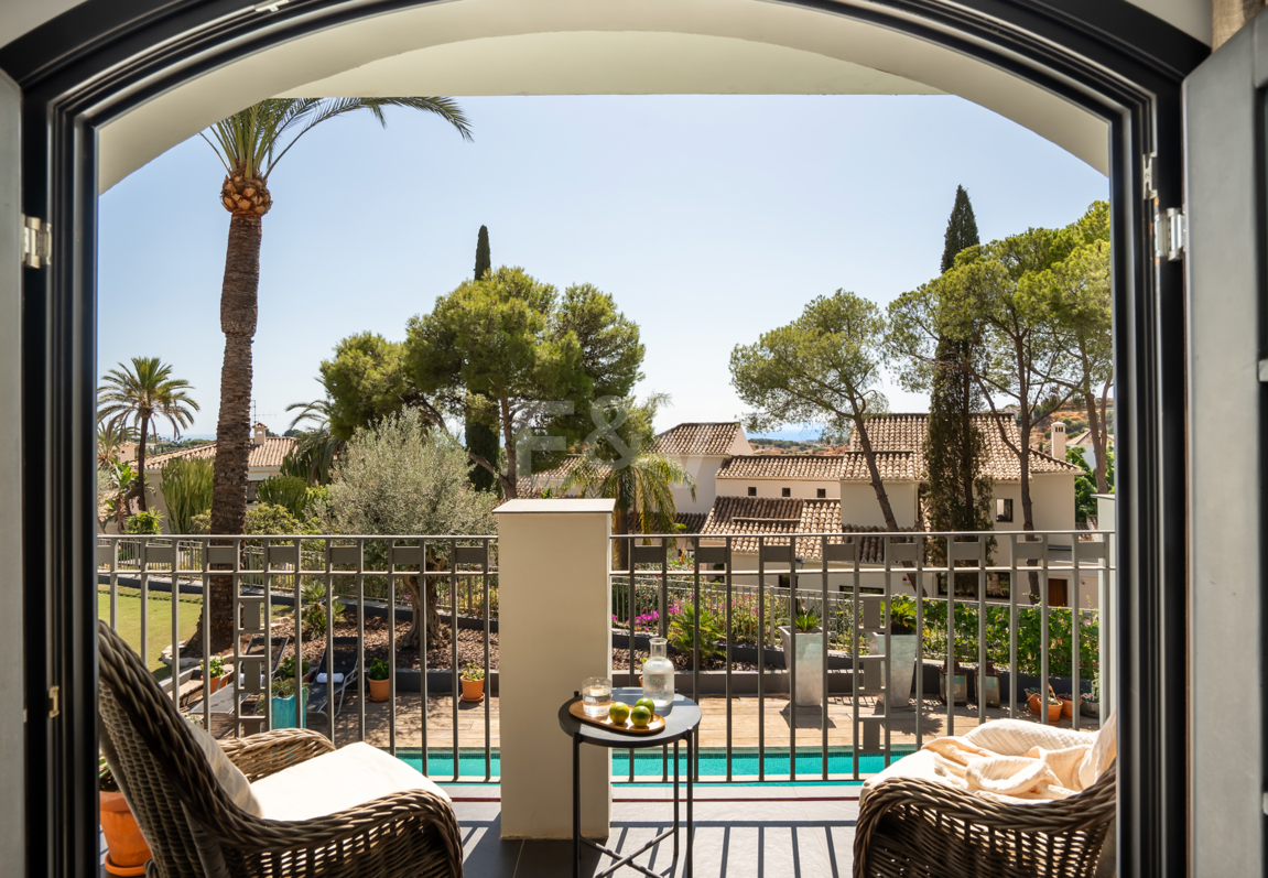 Andalusian Golf-Side Villa with Panoramic Sea Views