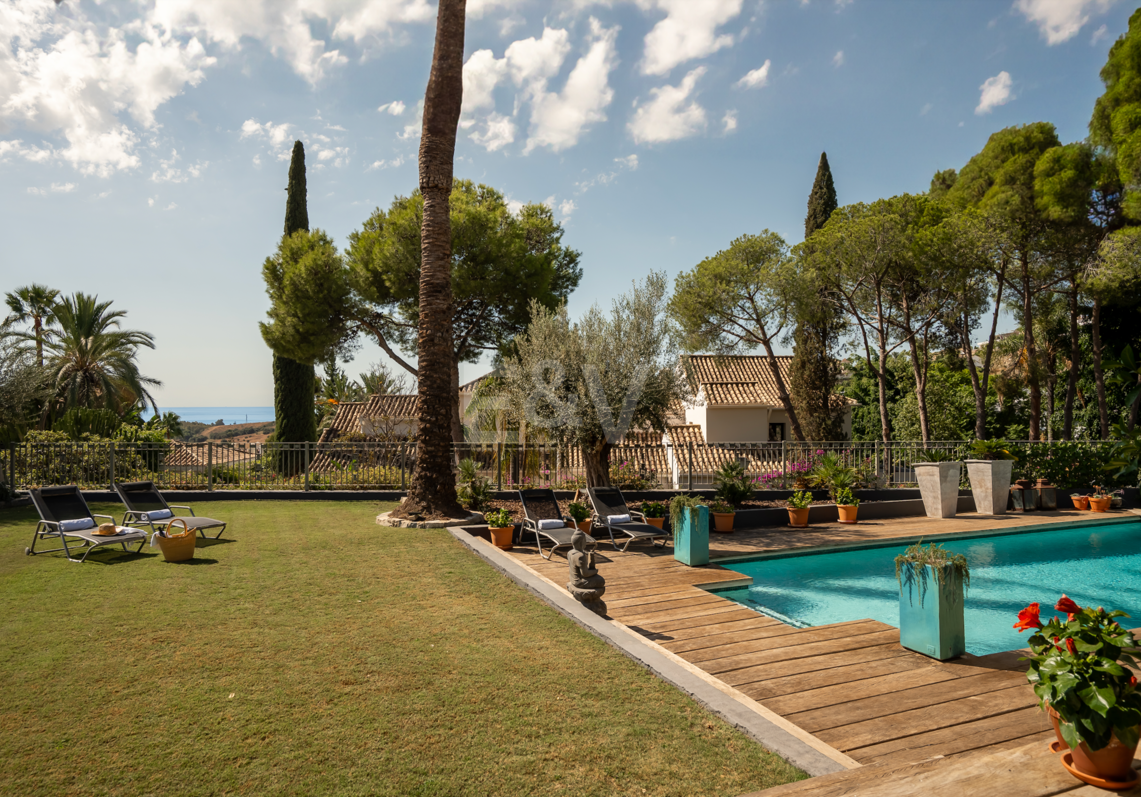 Villa andalouse authentique près du golf, vue sur mer