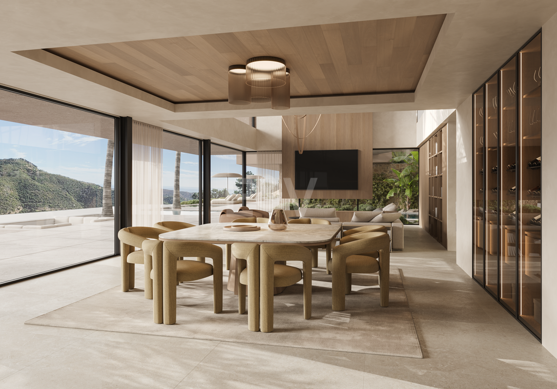 Lyxvilla med Panoramic Sea and Mountain Views och Private Spa
