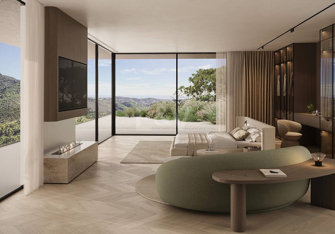 Lyxvilla med Panoramic Sea and Mountain Views och Private Spa