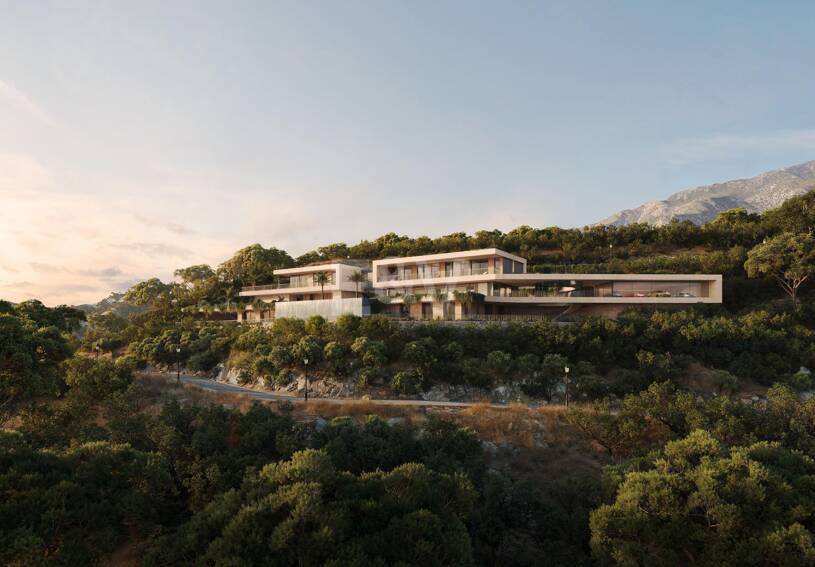 Luxusvilla mit Panoramablick auf Meer und Berge und privatem Spa