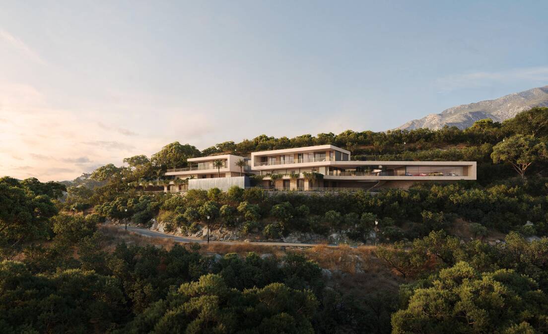 Luxusvilla mit Panoramablick auf Meer und Berge und privatem Spa