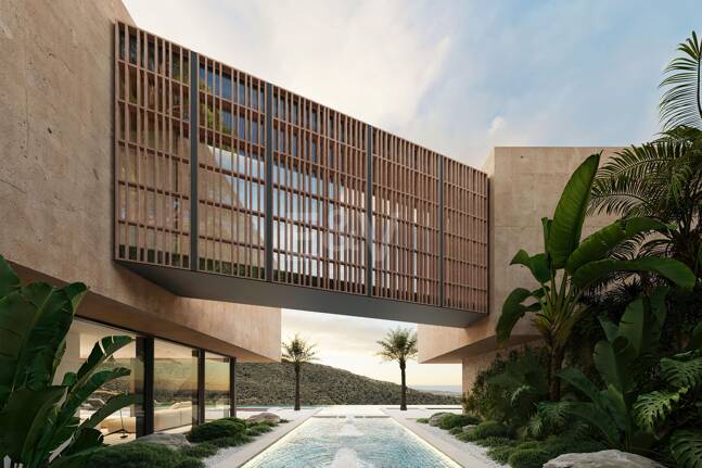 Villa de lujo con vistas panorámicas al mar y a la montaña y spa privado